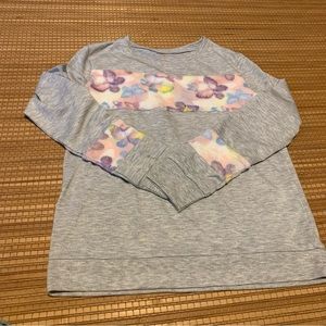 NWOT BCBG Girls long sleeve butterfly shirt size L